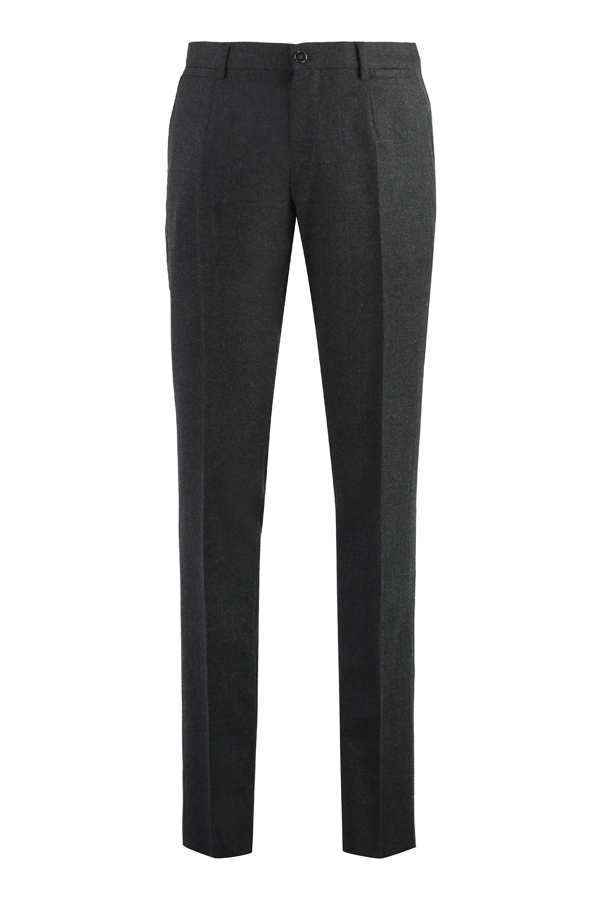 DOLCE & GABBANA Stretch Wool Trousers for Men