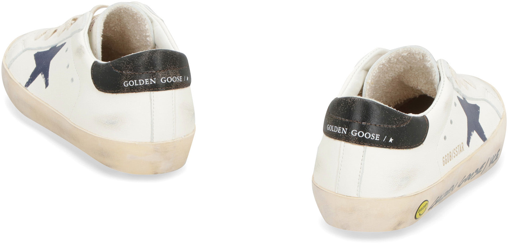 GOLDEN GOOSE KIDS Mini Superstar Leather Low-Top Sneakers