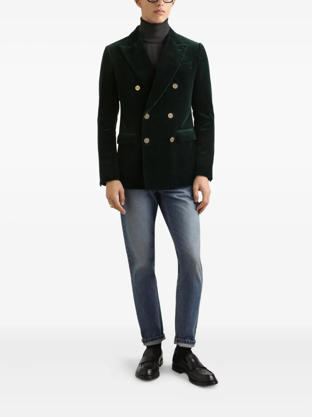 DOLCE & GABBANA Cotton Denim Pants - Regular Straight Leg