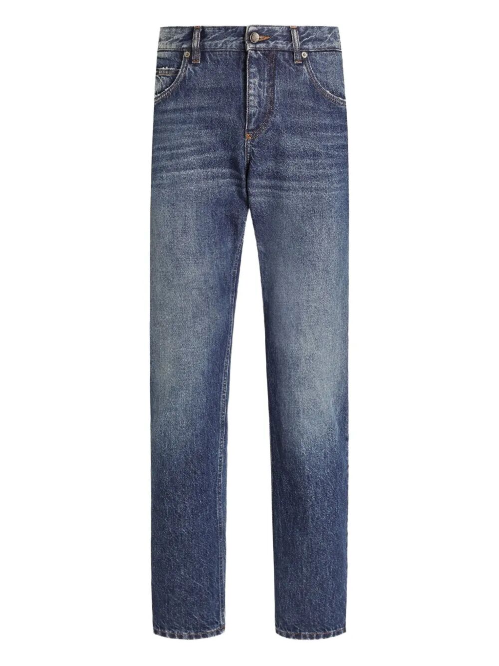 DOLCE & GABBANA Regular Fit Cotton Jeans for Men