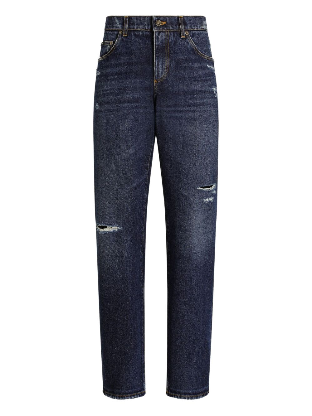 DOLCE & GABBANA Loose Fit Distressed Jeans