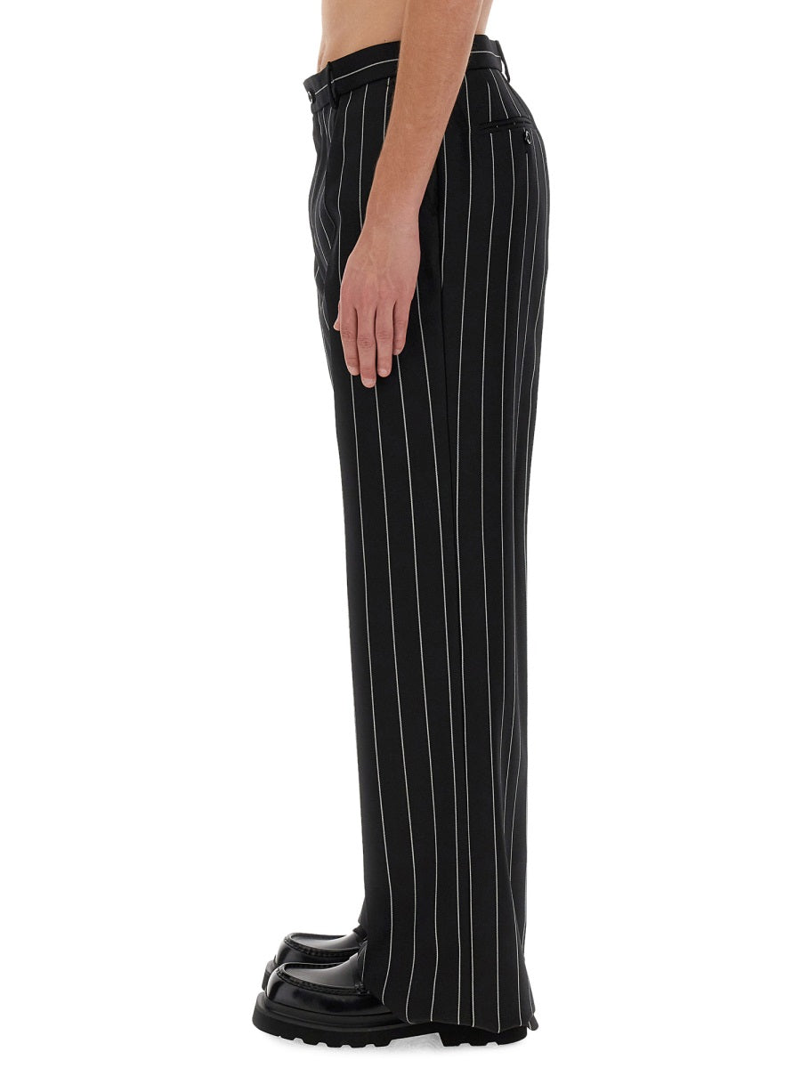 DOLCE & GABBANA Tailored Pinstripe Pants - Size 50 IT