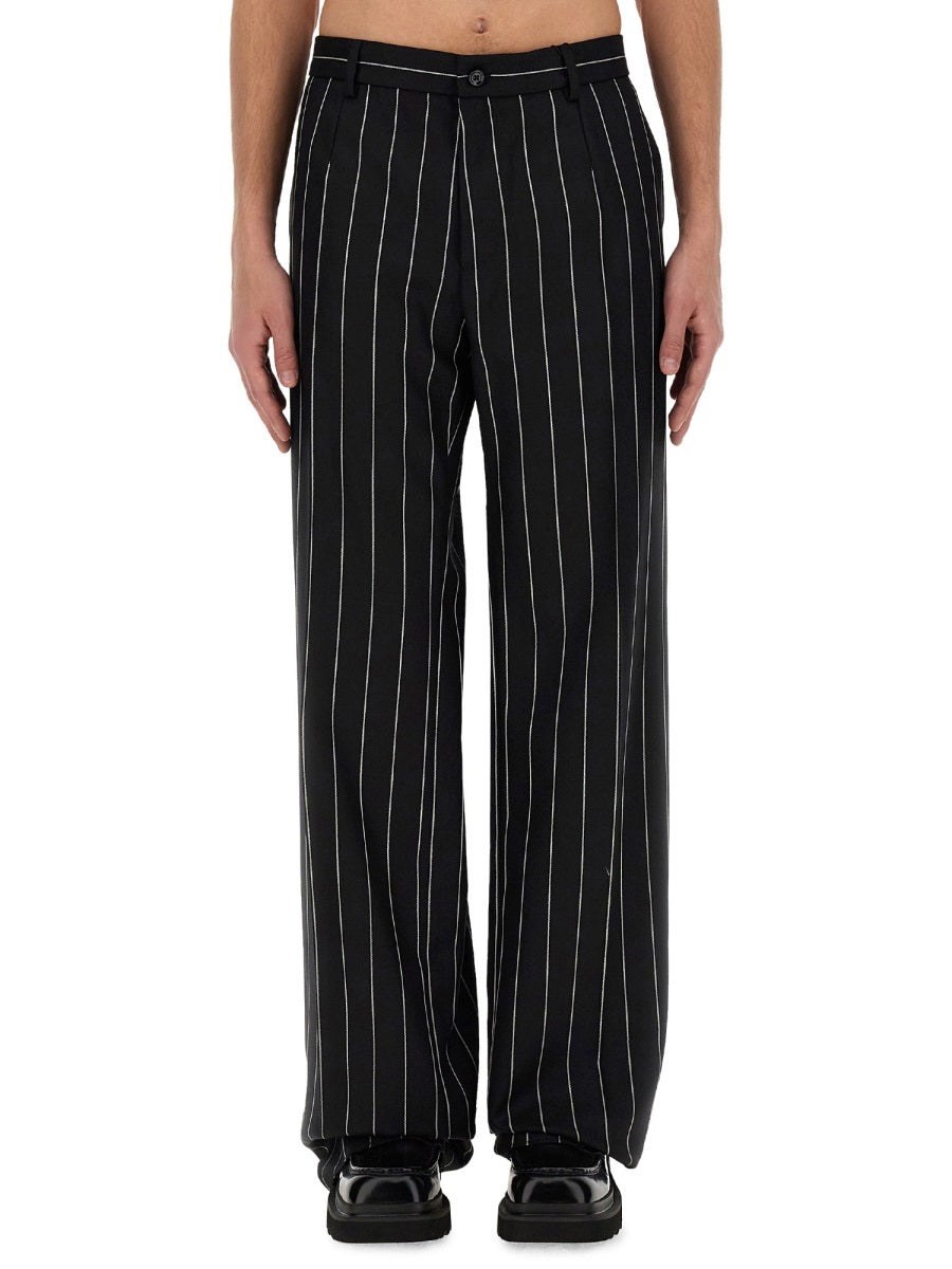 DOLCE & GABBANA Tailored Pinstripe Pants - Size 50 IT