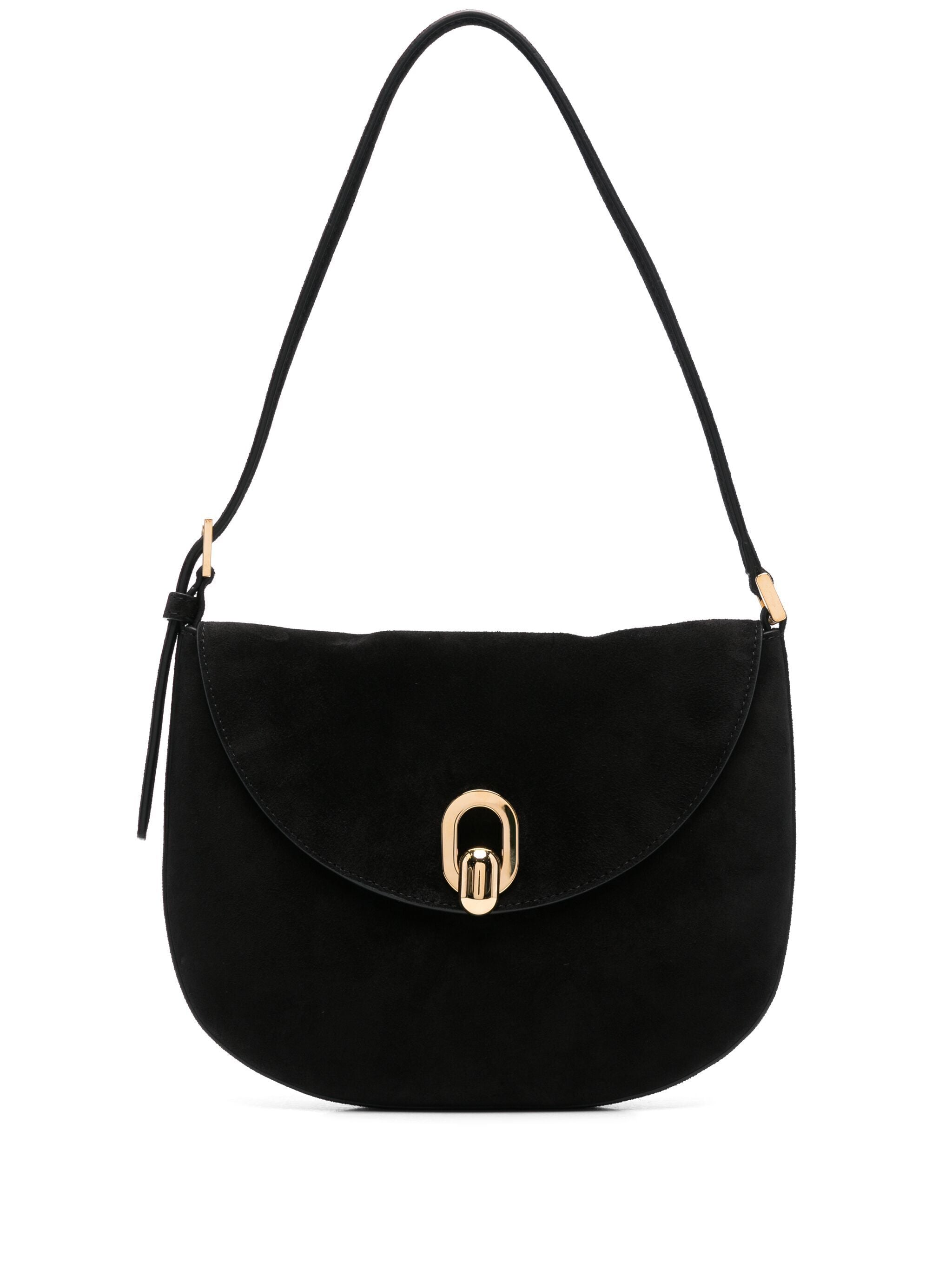 SAVETTE Mini Tondo Hobo Handbag in Suede