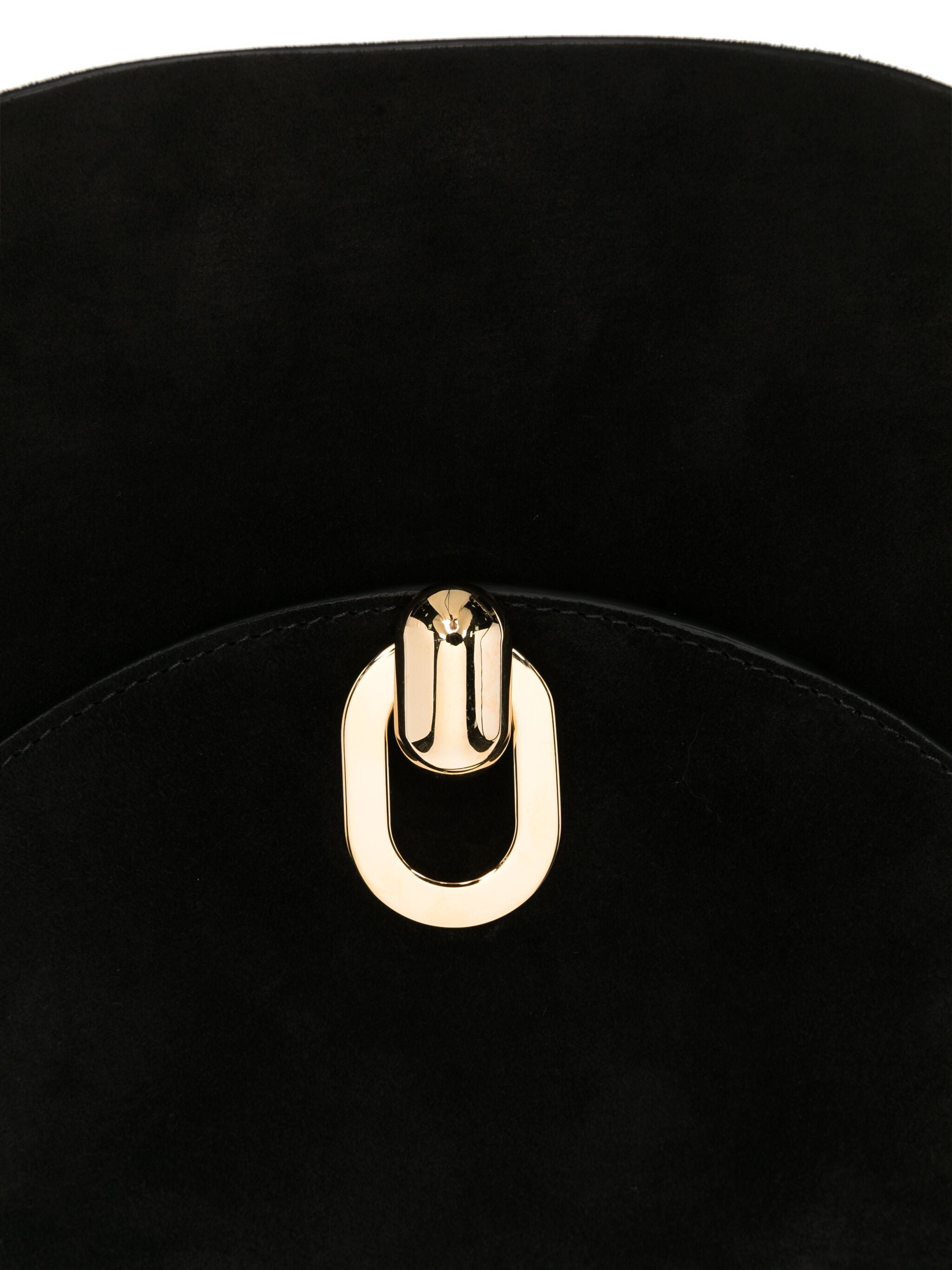 SAVETTE Mini Tondo Hobo Handbag in Suede