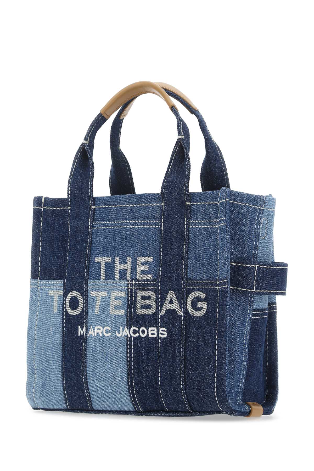 MARC JACOBS Mini Denim Patchwork Tote Handbag