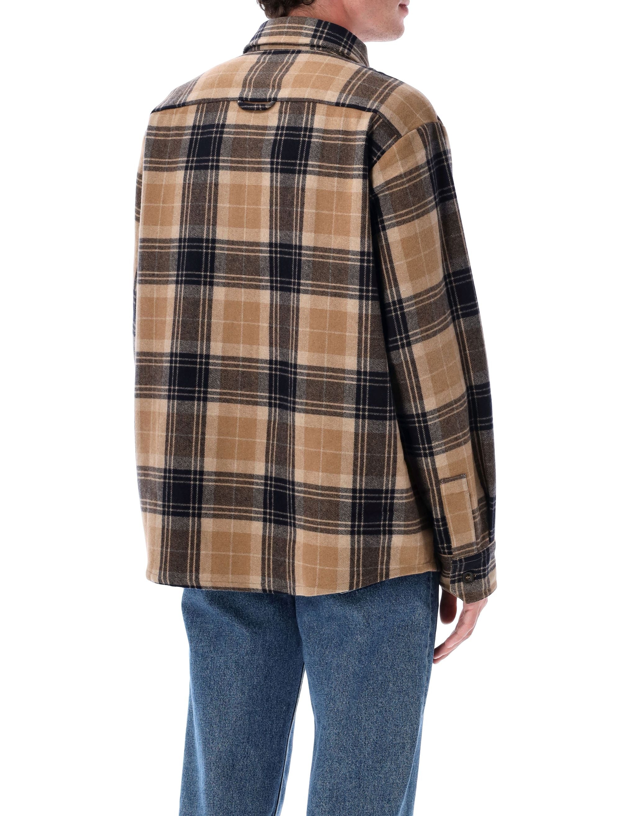 A.P.C. Bobby Tartan Wool Overshirt - Size L