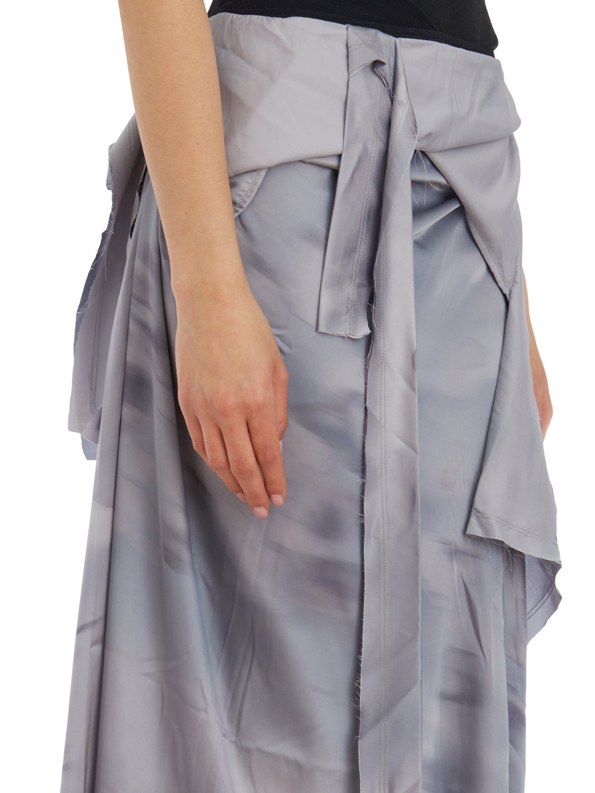 OTTOLINGER Satin Marble Effect Mini Skirt - Size S