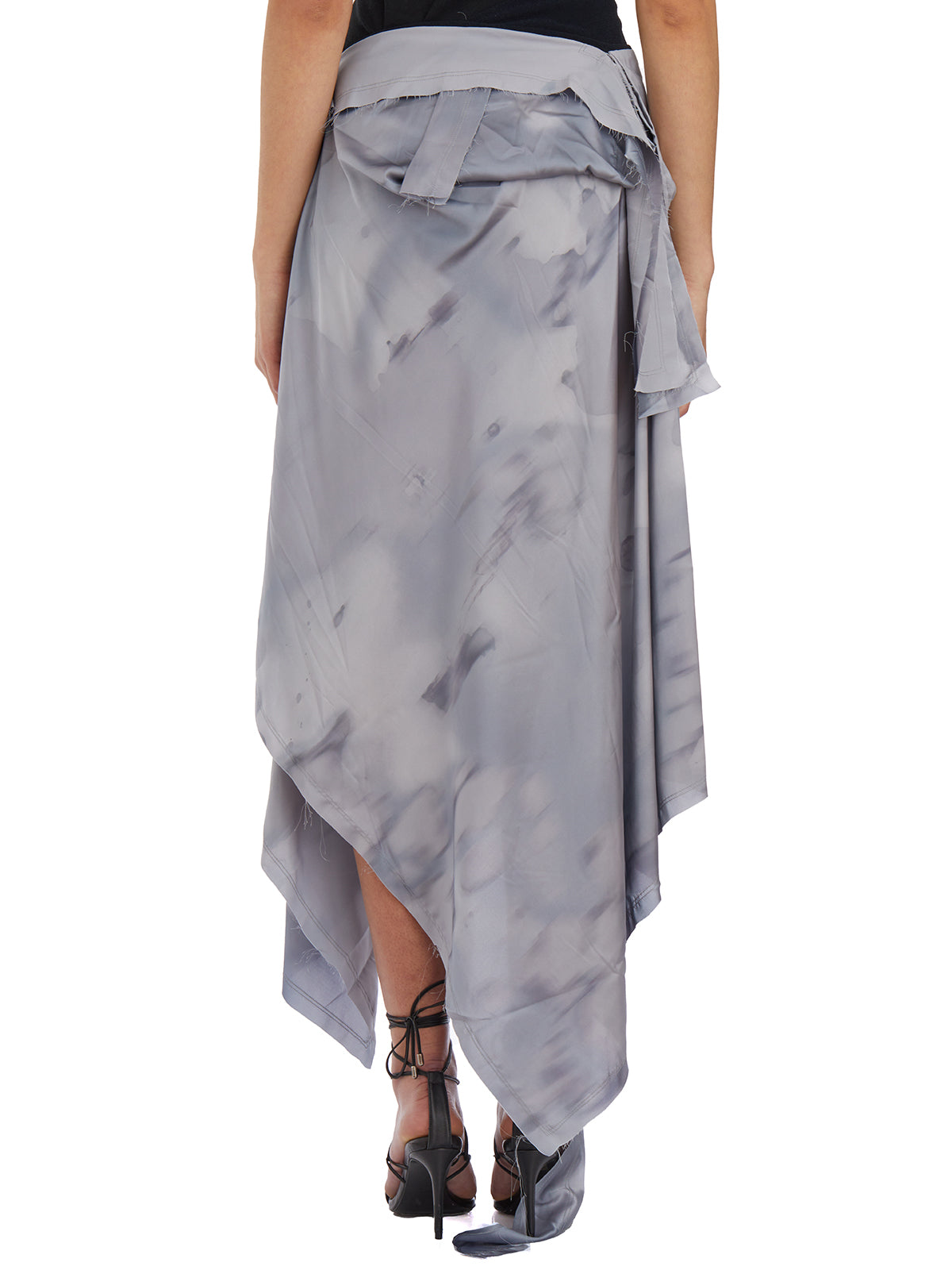 OTTOLINGER Satin Marble Effect Mini Skirt - Size S