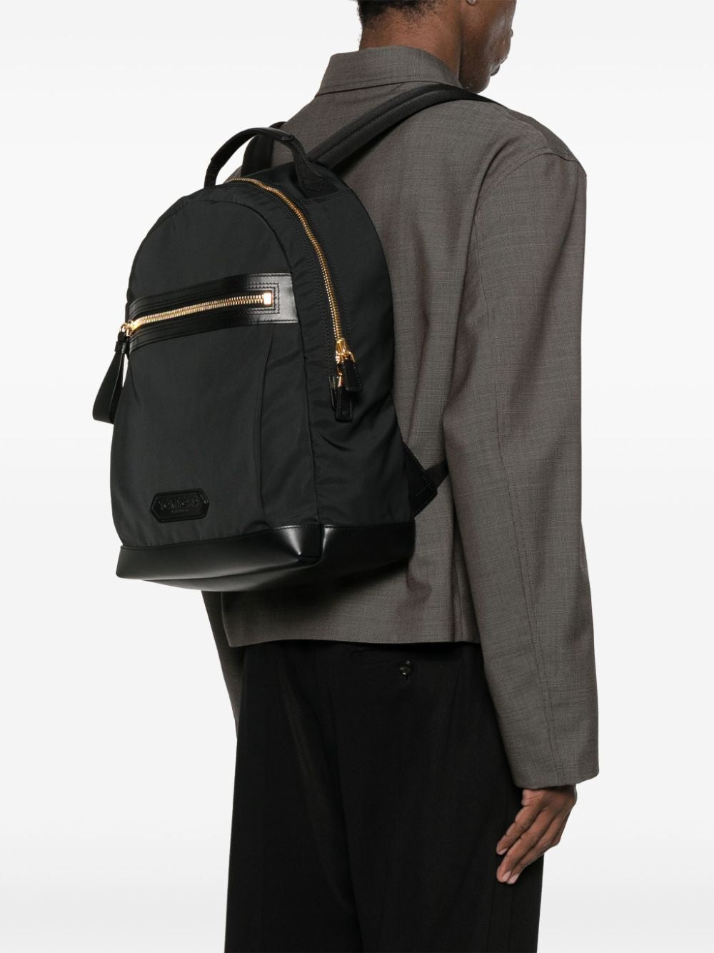 TOM FORD Polyester and Leather Backpack - 30cm x 43cm x 13cm