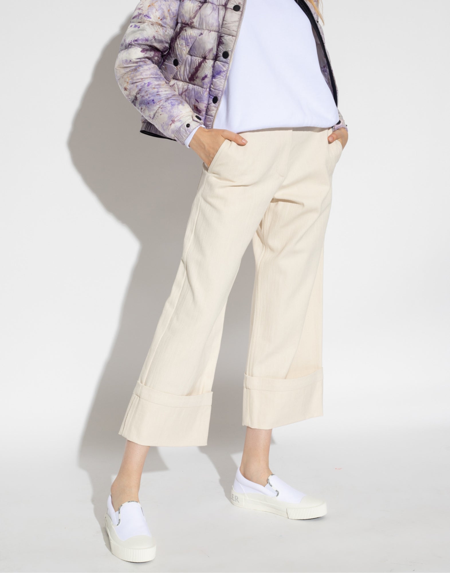 MONCLER Wide Leg Trousers for Women - SS24 Collection