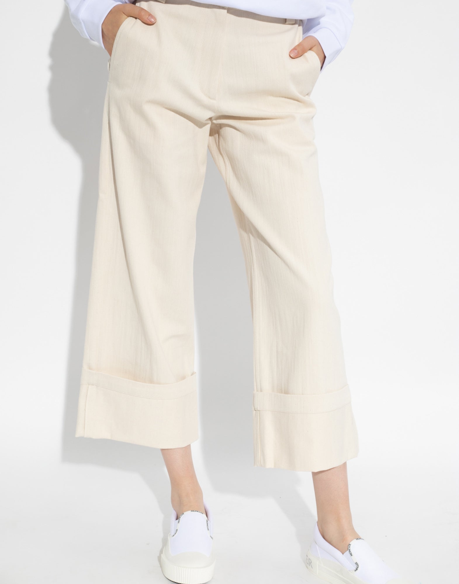 MONCLER Wide Leg Trousers for Women - SS24 Collection