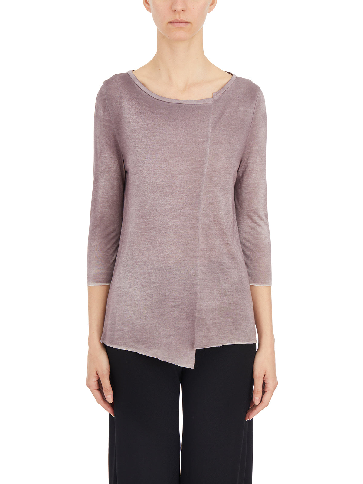 AVANT TOI Chic 3/4 Sleeve Boat Neck Sweater