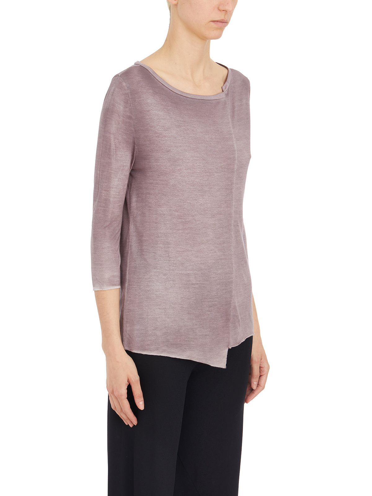 AVANT TOI Chic 3/4 Sleeve Boat Neck Sweater