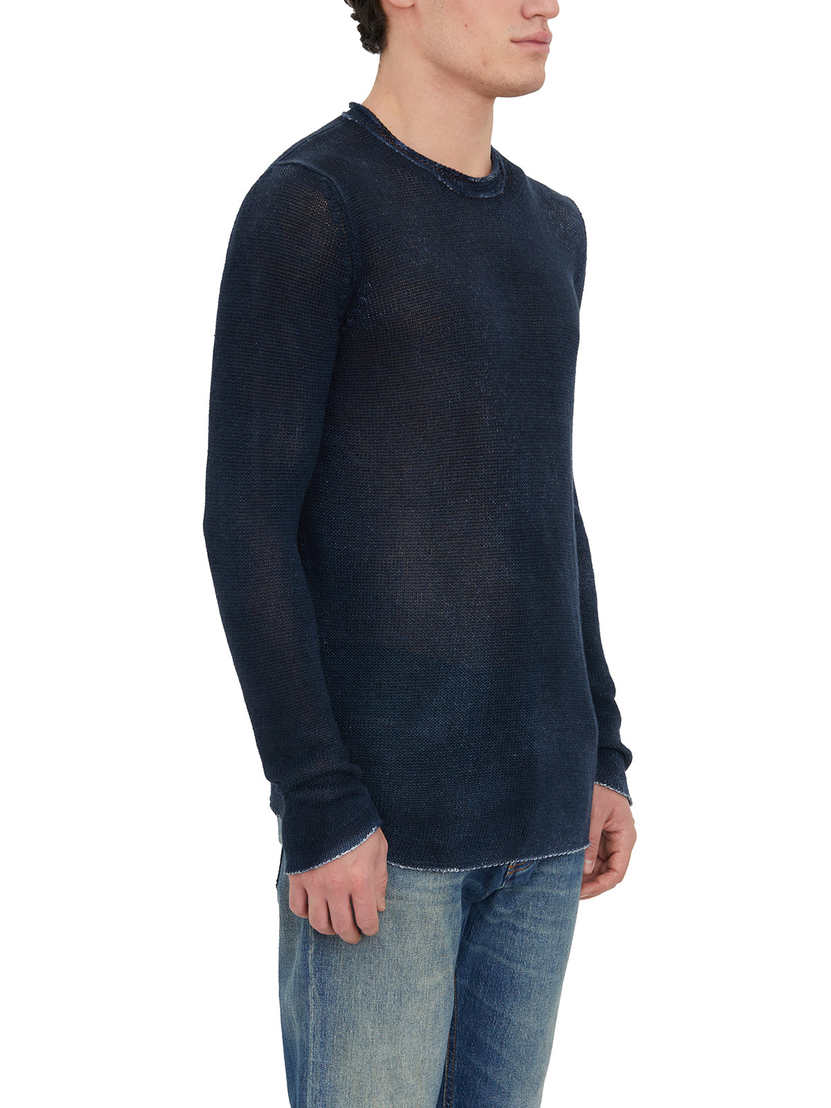 AVANT TOI Men's Lightweight Crew Neck Sweater - Size M