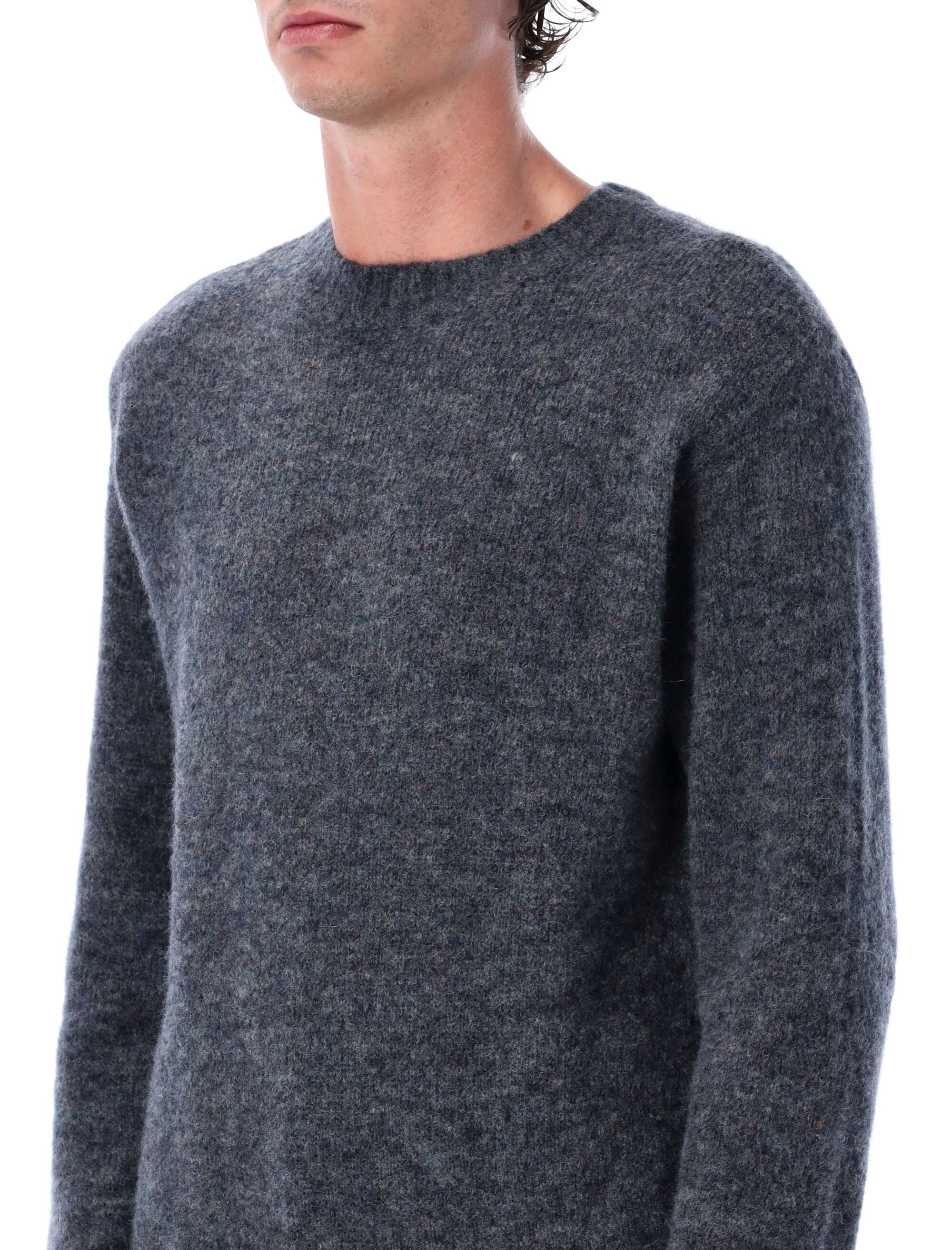 A.P.C. Men's Lucas Alpaca Blend Crew Neck Sweater - Size L