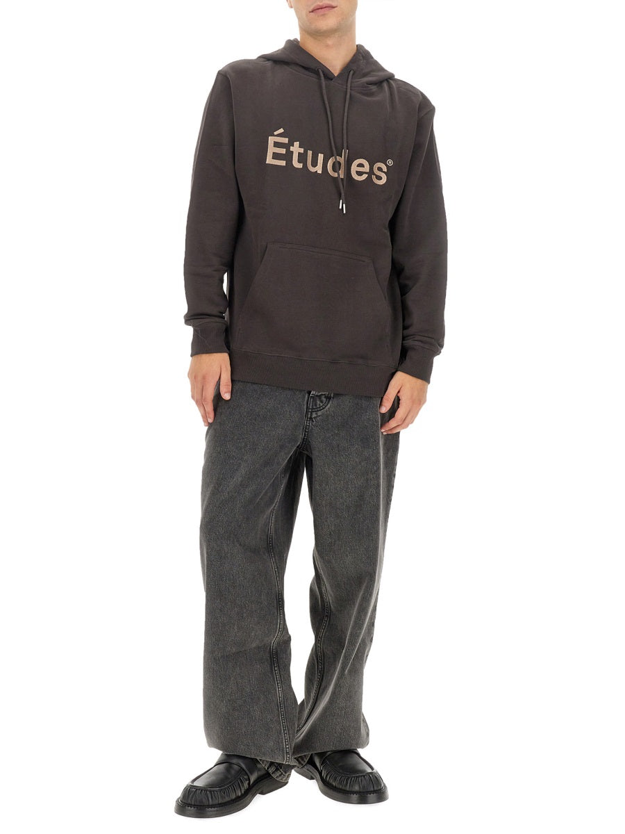 ETUDES STUDIO Organic Cotton Sweatshirt with Logo - Size L