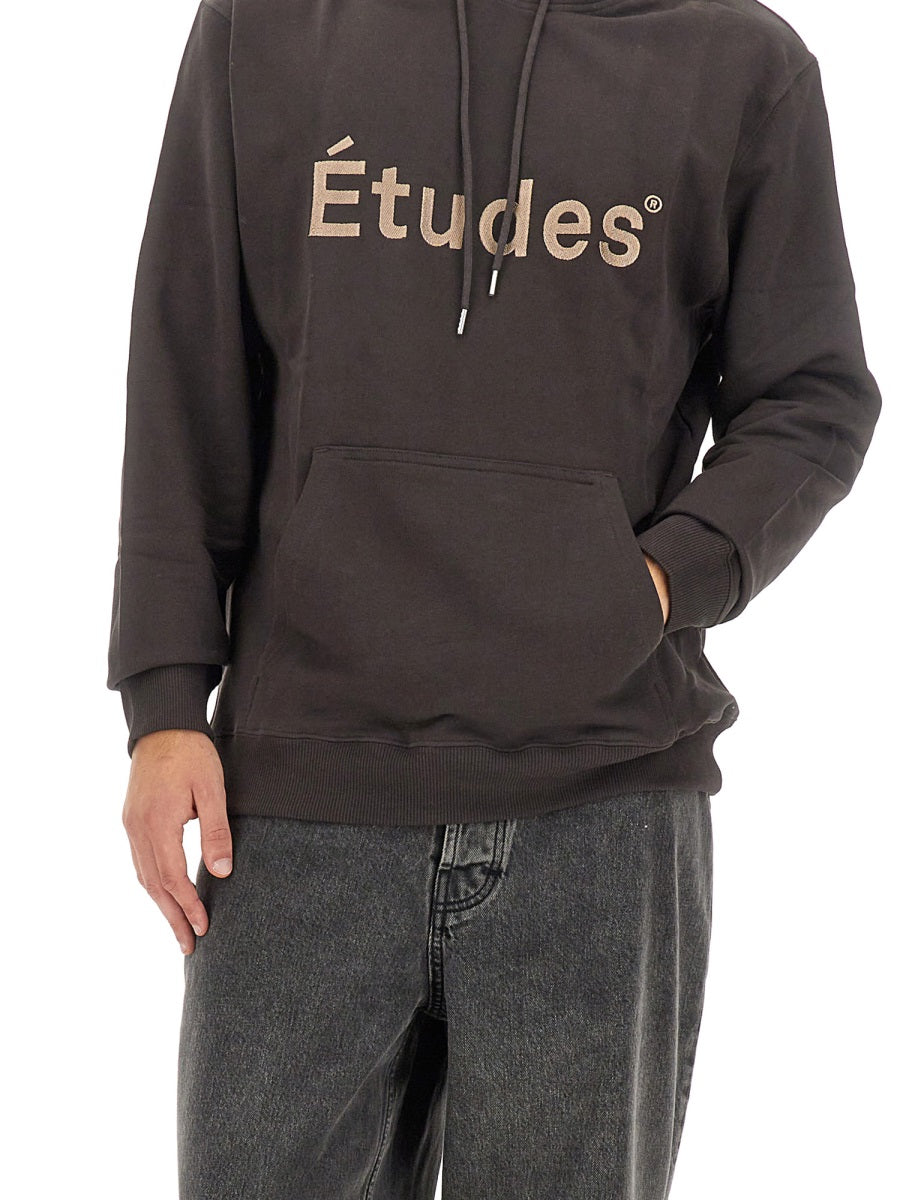 ETUDES STUDIO Organic Cotton Sweatshirt with Logo - Size L