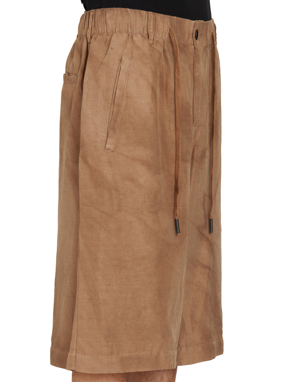 ANDREA YA'AQOV Men's Wide-Leg Bermuda Pants - Size M