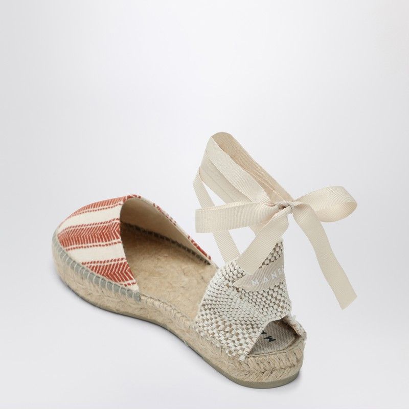 MANEBI Low Espadrilles with Ankle Laces for Women - SS25