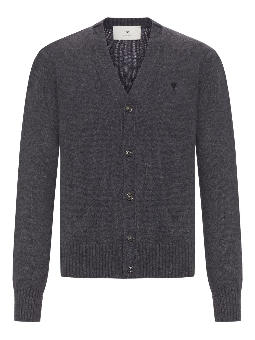 AMI Cashmere V-Neck Cardigan for Men