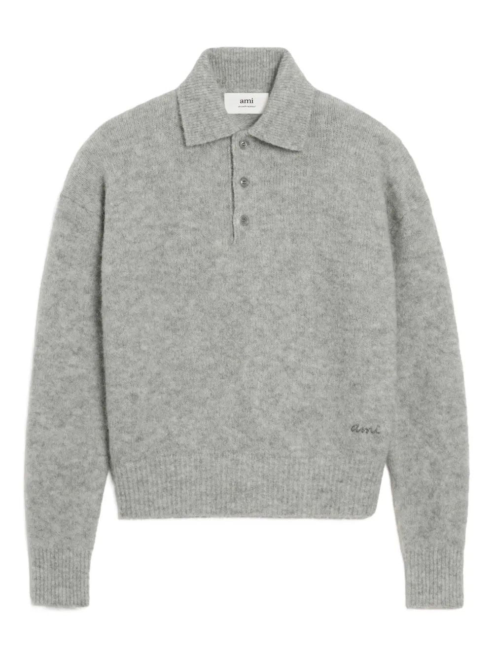 AMI PARIS Alpaca Blend Knitwear for Men - FW25 Collection