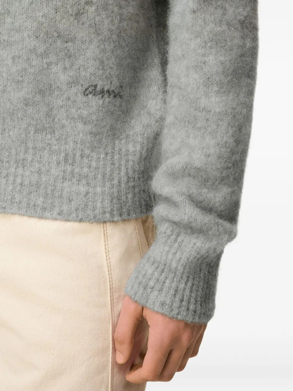 AMI PARIS Alpaca Blend Knitwear for Men - FW25 Collection