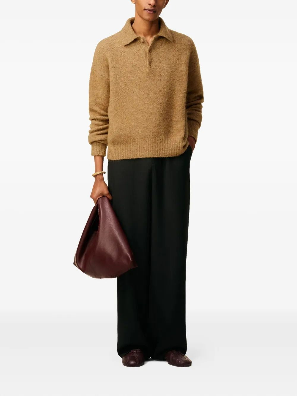 AMI PARIS Men's Alpaca Blend Sweater