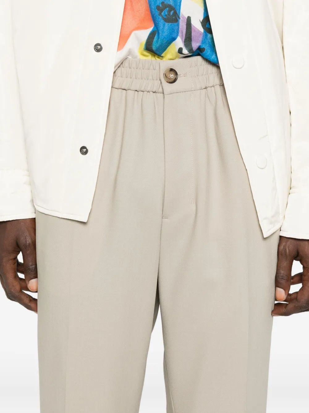 AMI PARIS Men's Wool Pants for Fall/Winter 2025