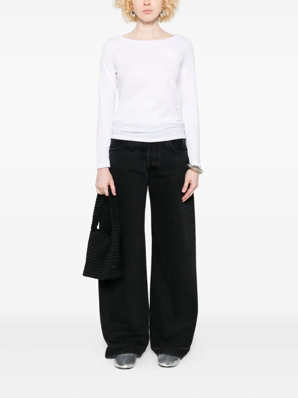 Majestic Round Neck Long Sleeve Sweater