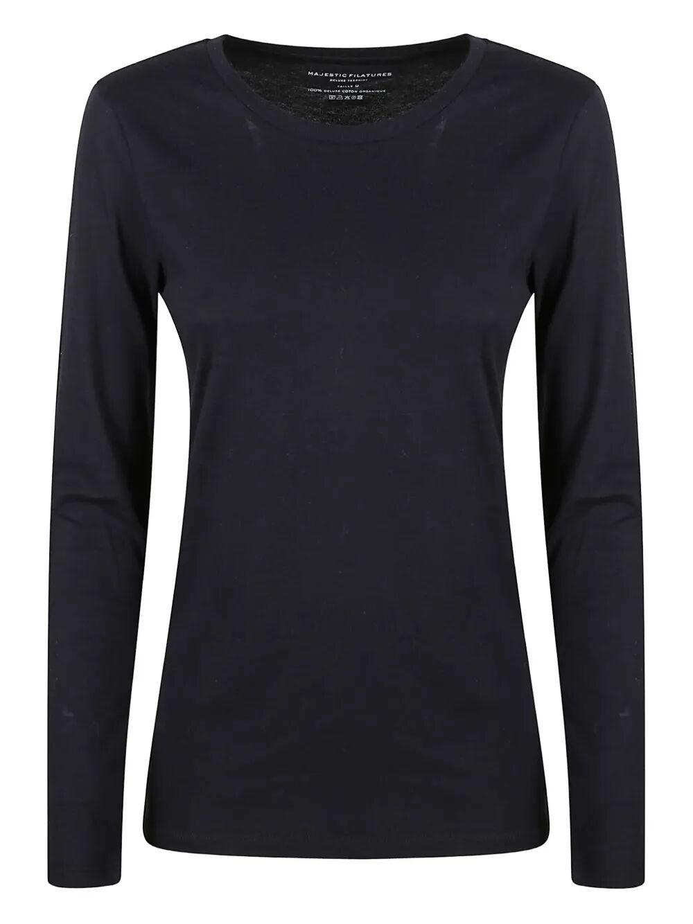 Majestic Round Neck Long Sleeve Sweater