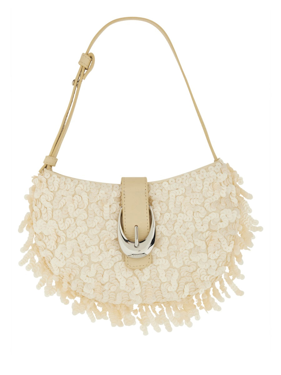 STAUD Mini Beaded Shoulder Bag
