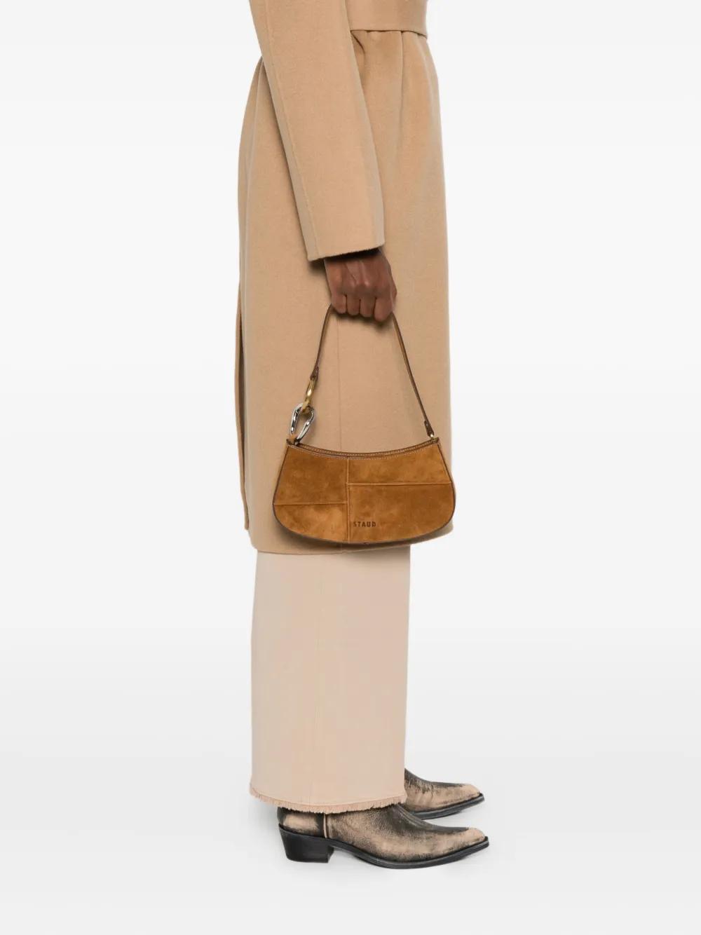 STAUD Patchwork Mini Shoulder Handbag