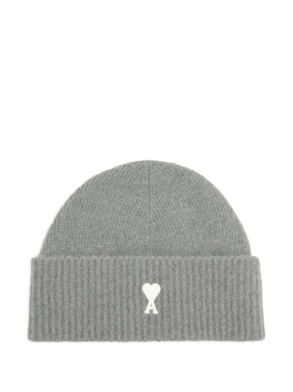 AMI Ribbed Women's Hat with Heart Motif