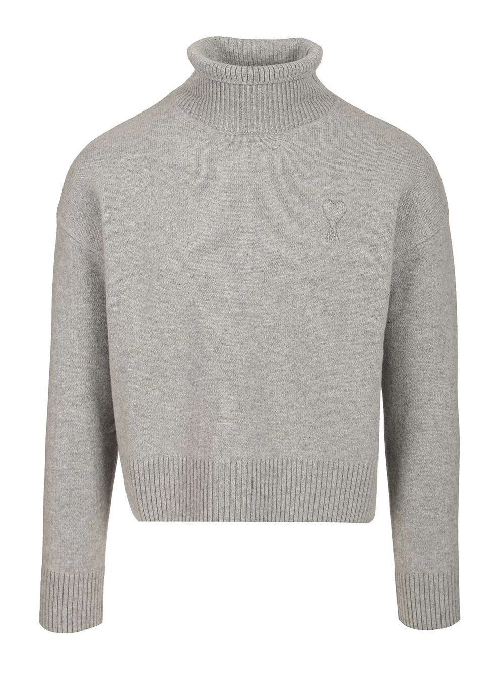 AMI PARIS Essential Wool Sweater for Men