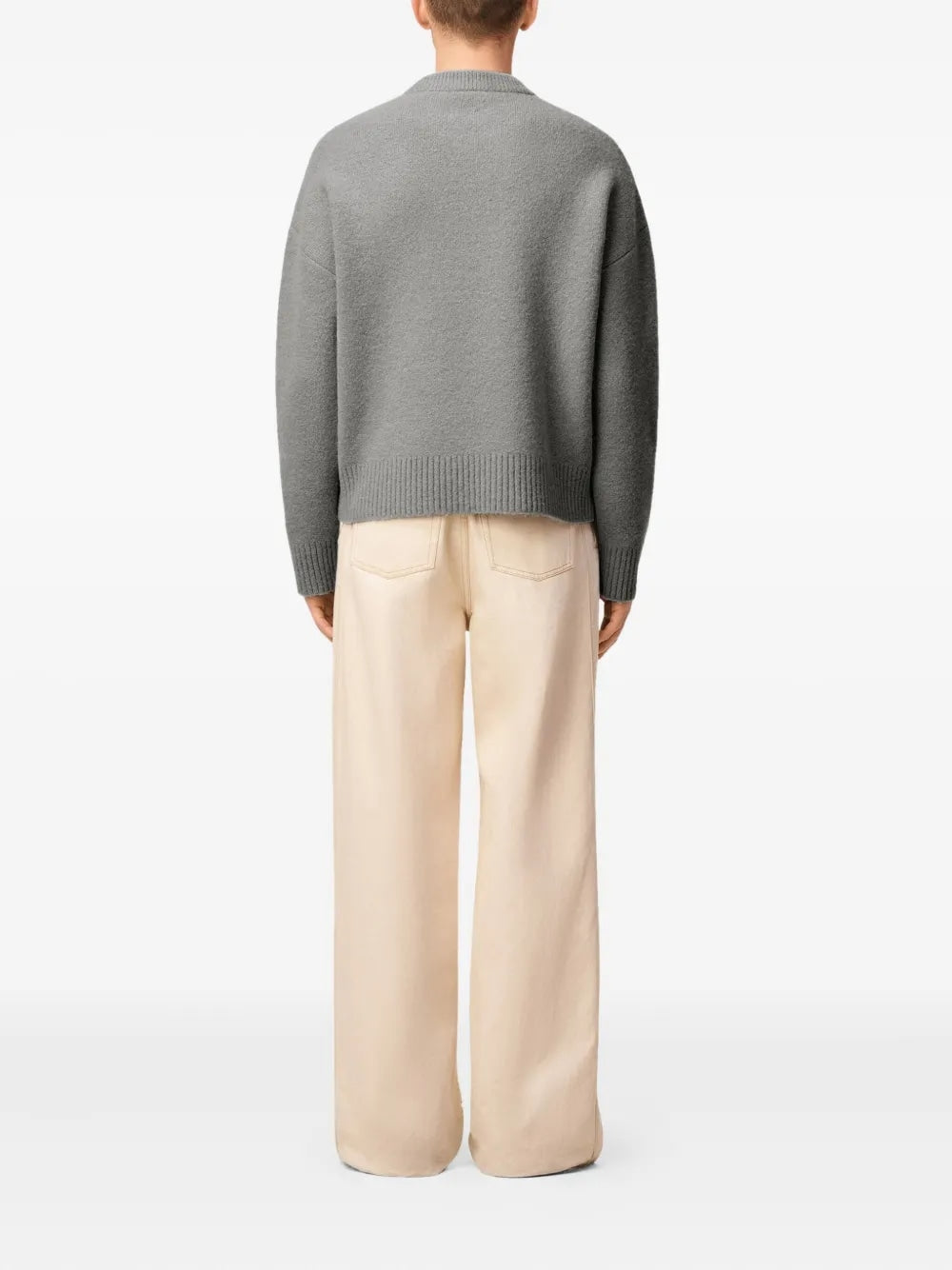 AMI PARIS Men's Wool Crewneck Sweater