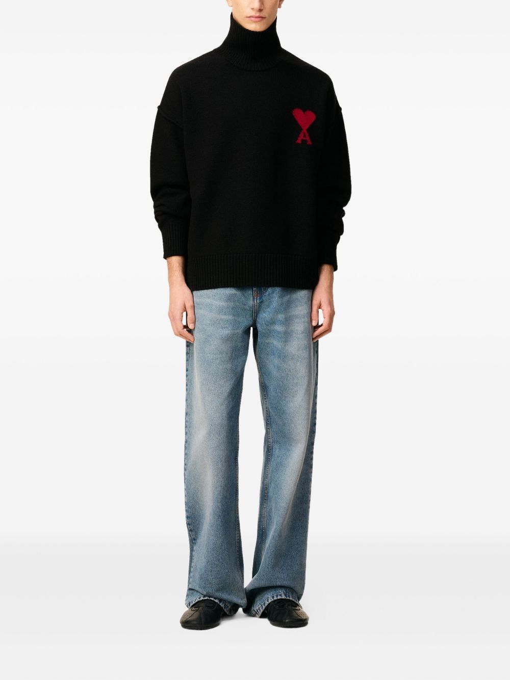 AMI Contrast Sweater for Men
