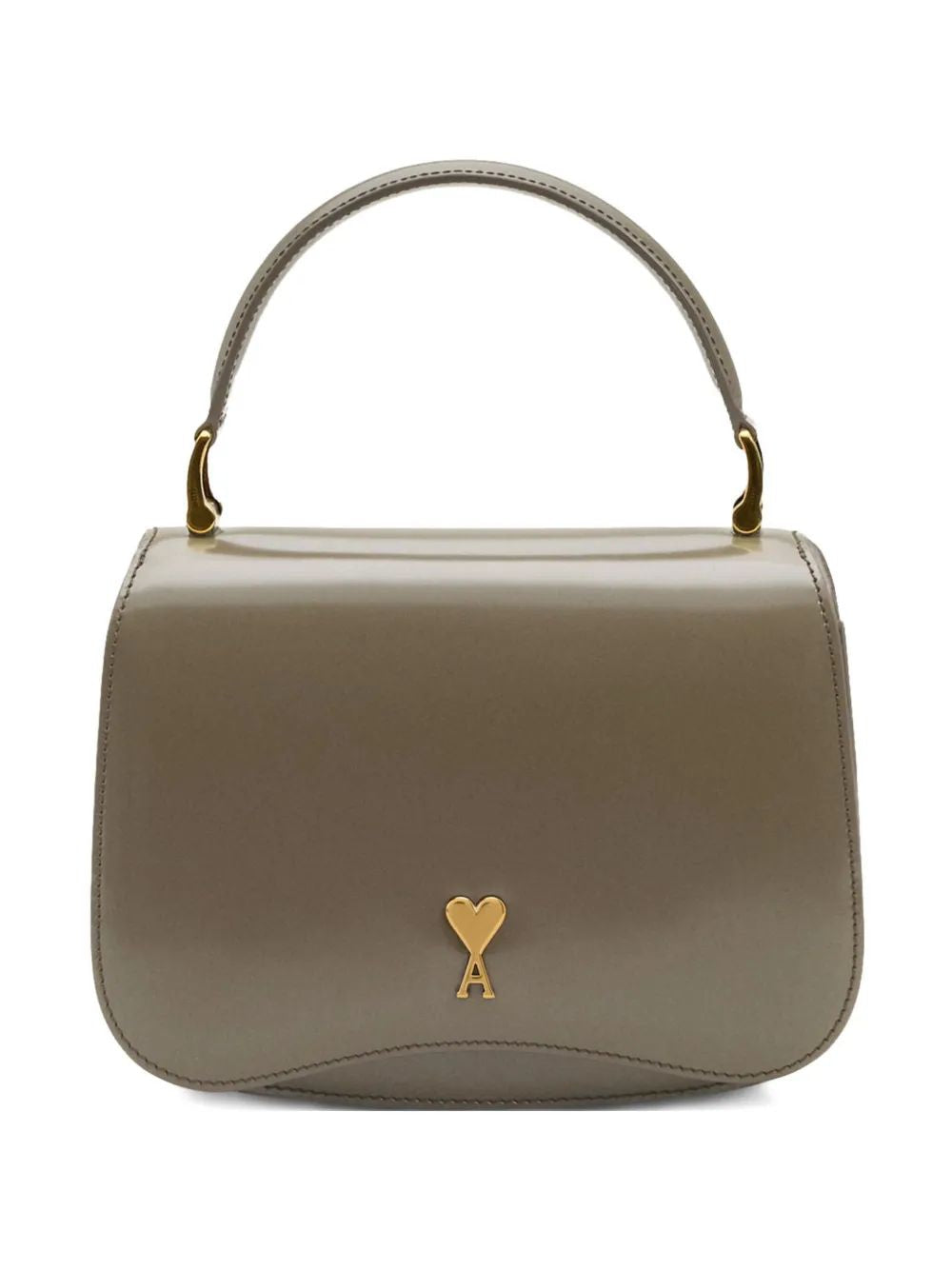 AMI PARIS Mini Leather Pouch Handbag