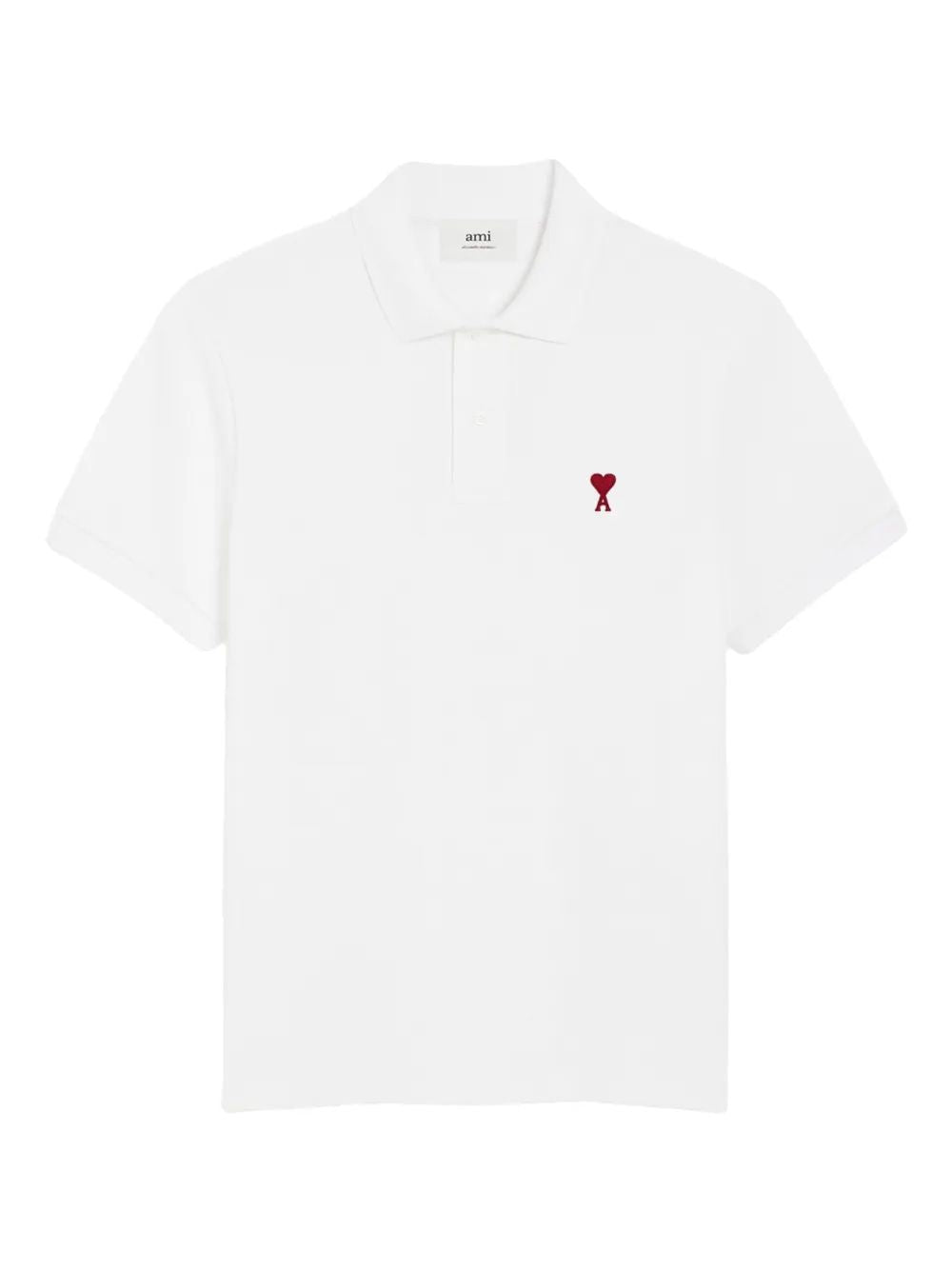 AMI PARIS Classic Cotton Polo for Men - Fall/Winter 2025
