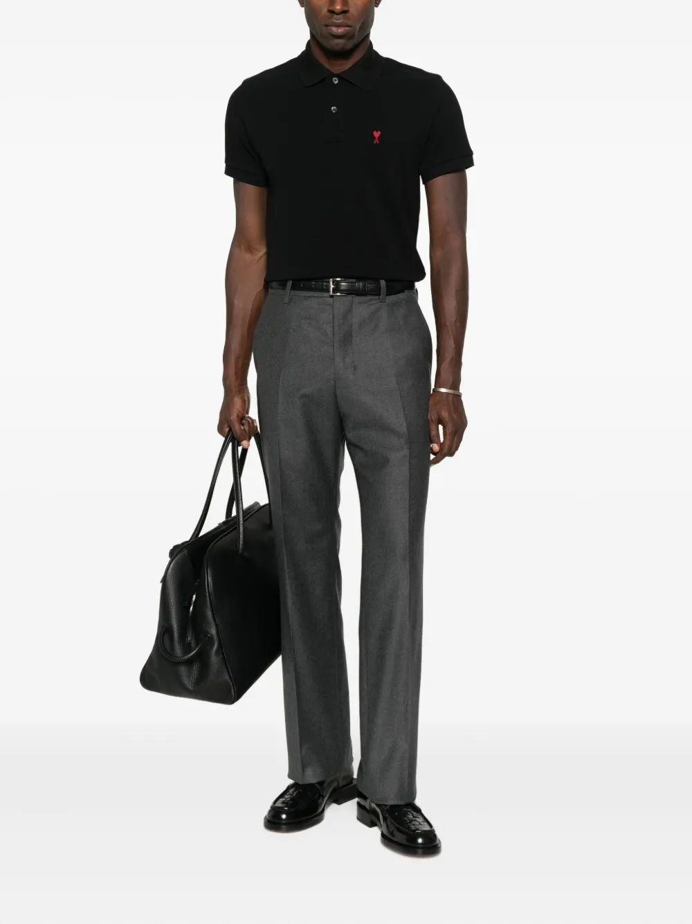 AMI PARIS Cotton Polo for Men - FW25 Collection