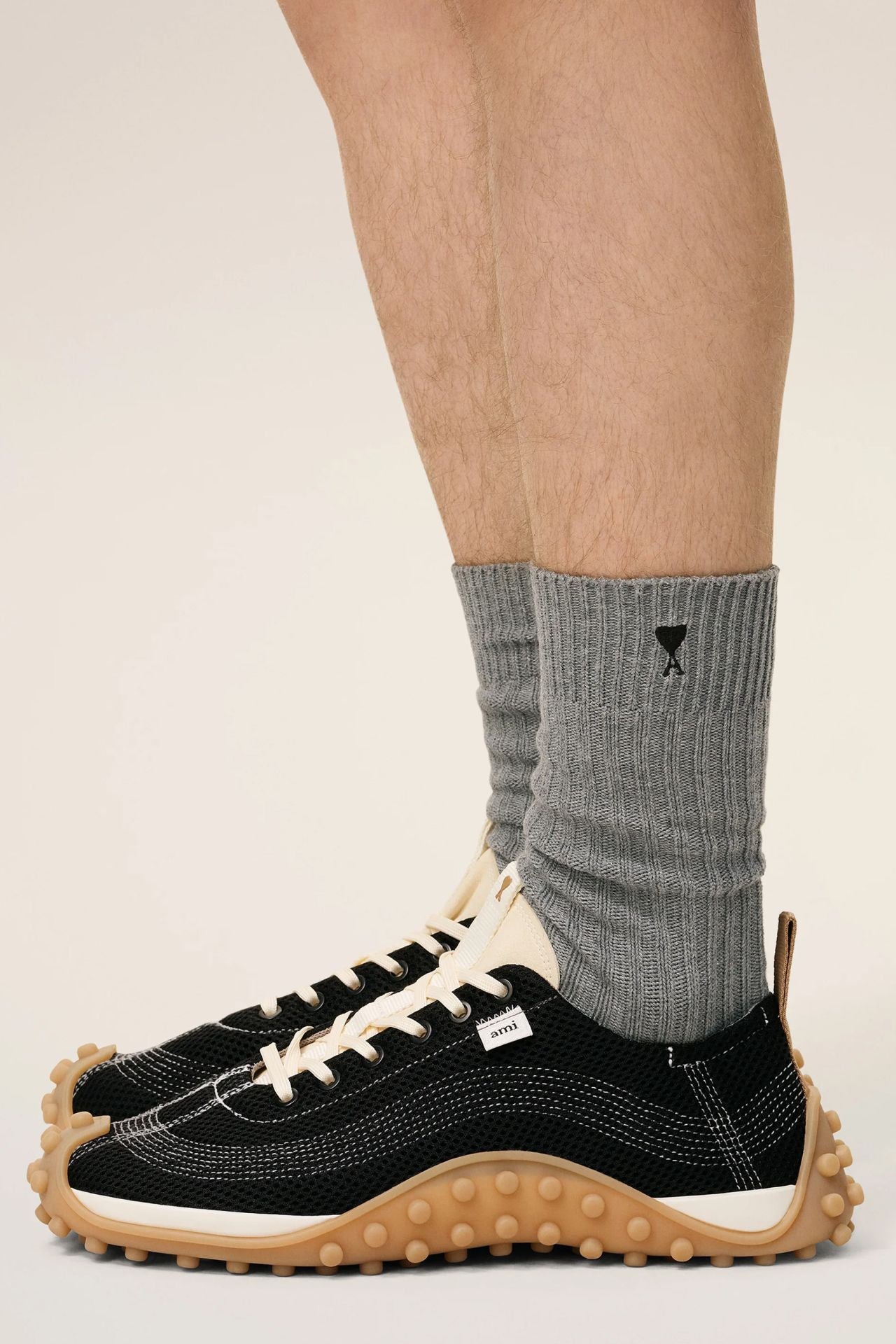 AMI PARIS Classic Textured Socks for Men 2025