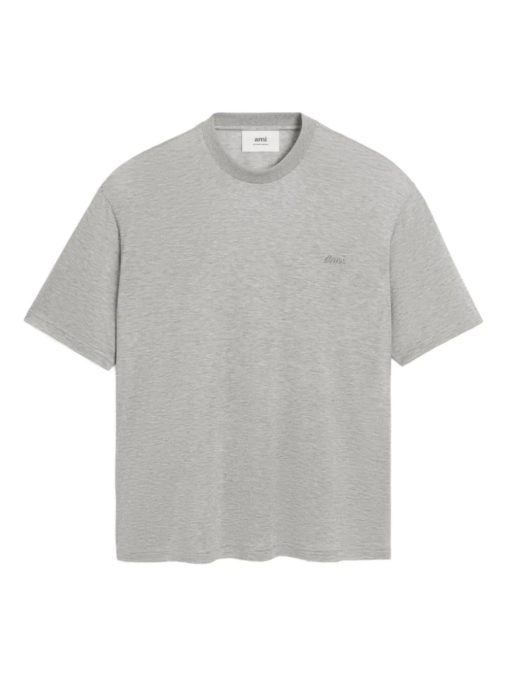 AMI PARIS Embroidered Short-Sleeve Tee