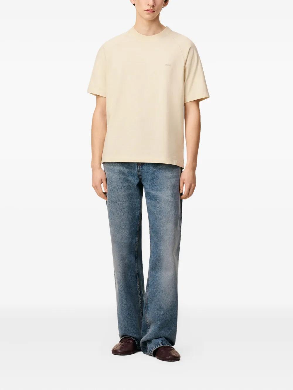 AMI PARIS Raglan Sleeve Embroidered T-Shirt