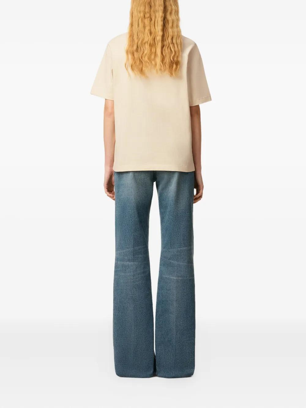 AMI PARIS Raglan Sleeve Embroidered T-Shirt