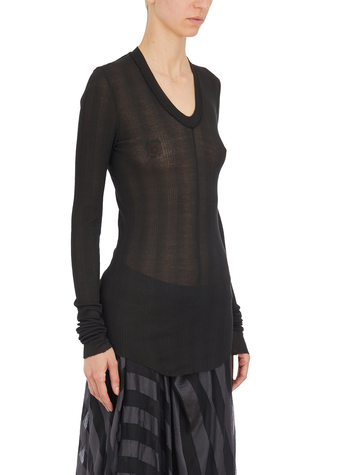 MARC LE BIHAN Women's V-Neck Sweater, Size 38