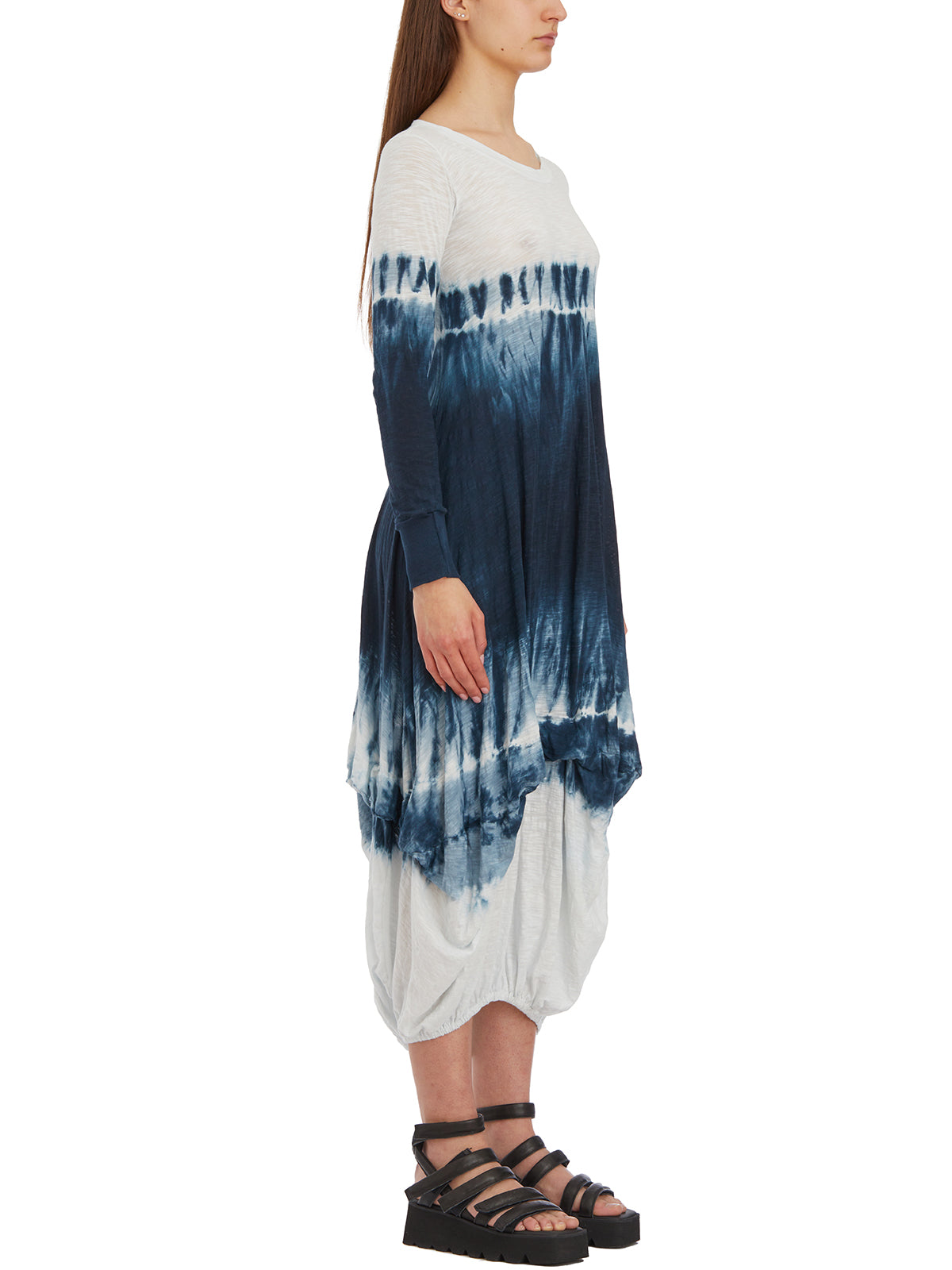 GILDA MIDANI Balloon Sleeve Midi Dress