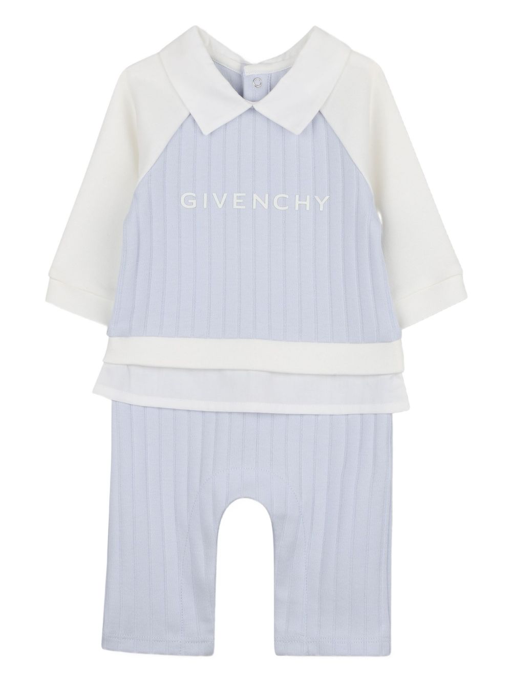 GIVENCHY KIDS Kids Logo Romper with Pointed Collar