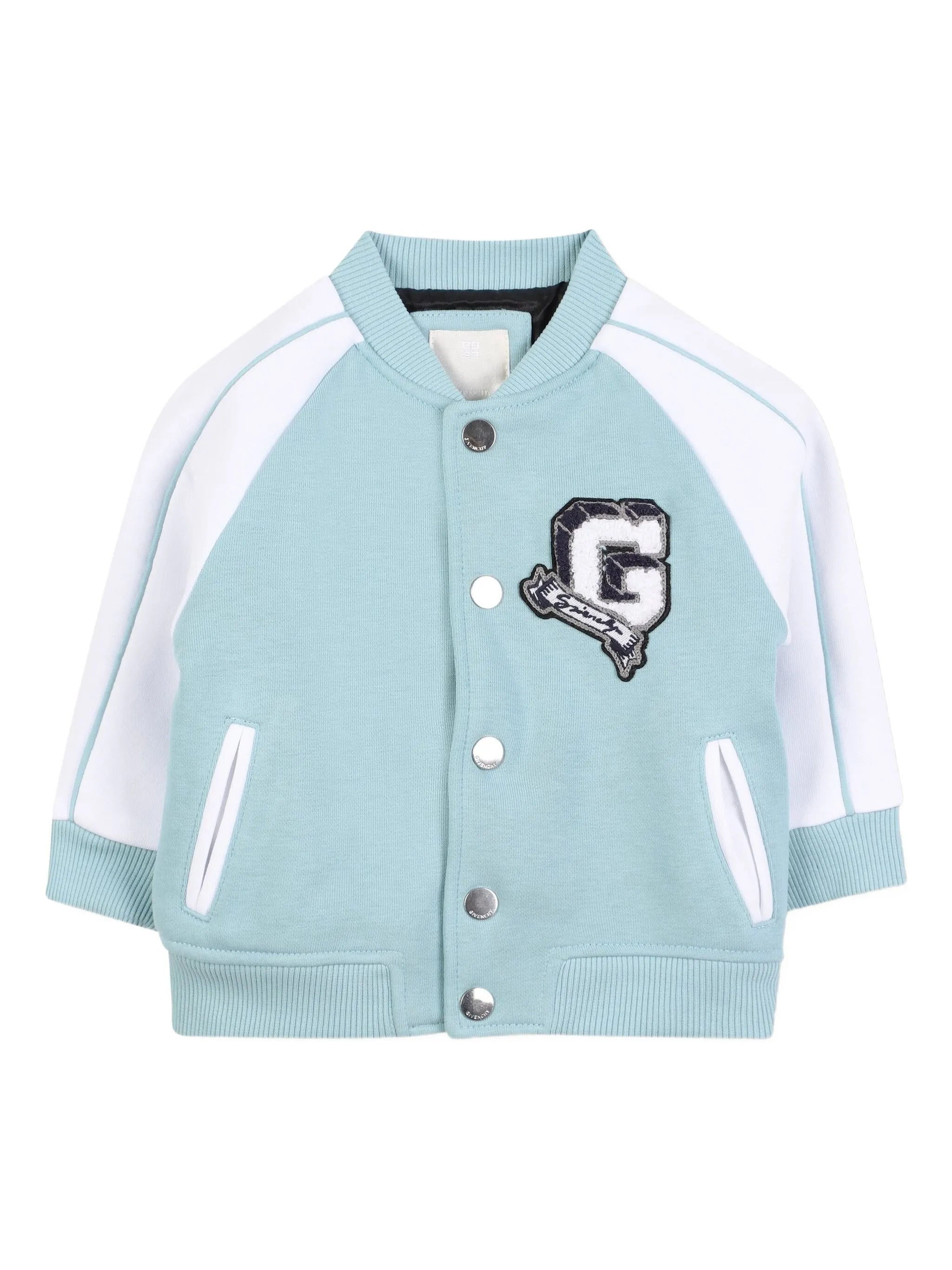 GIVENCHY KIDS Racing Stripe Baseball Jacket for Boys