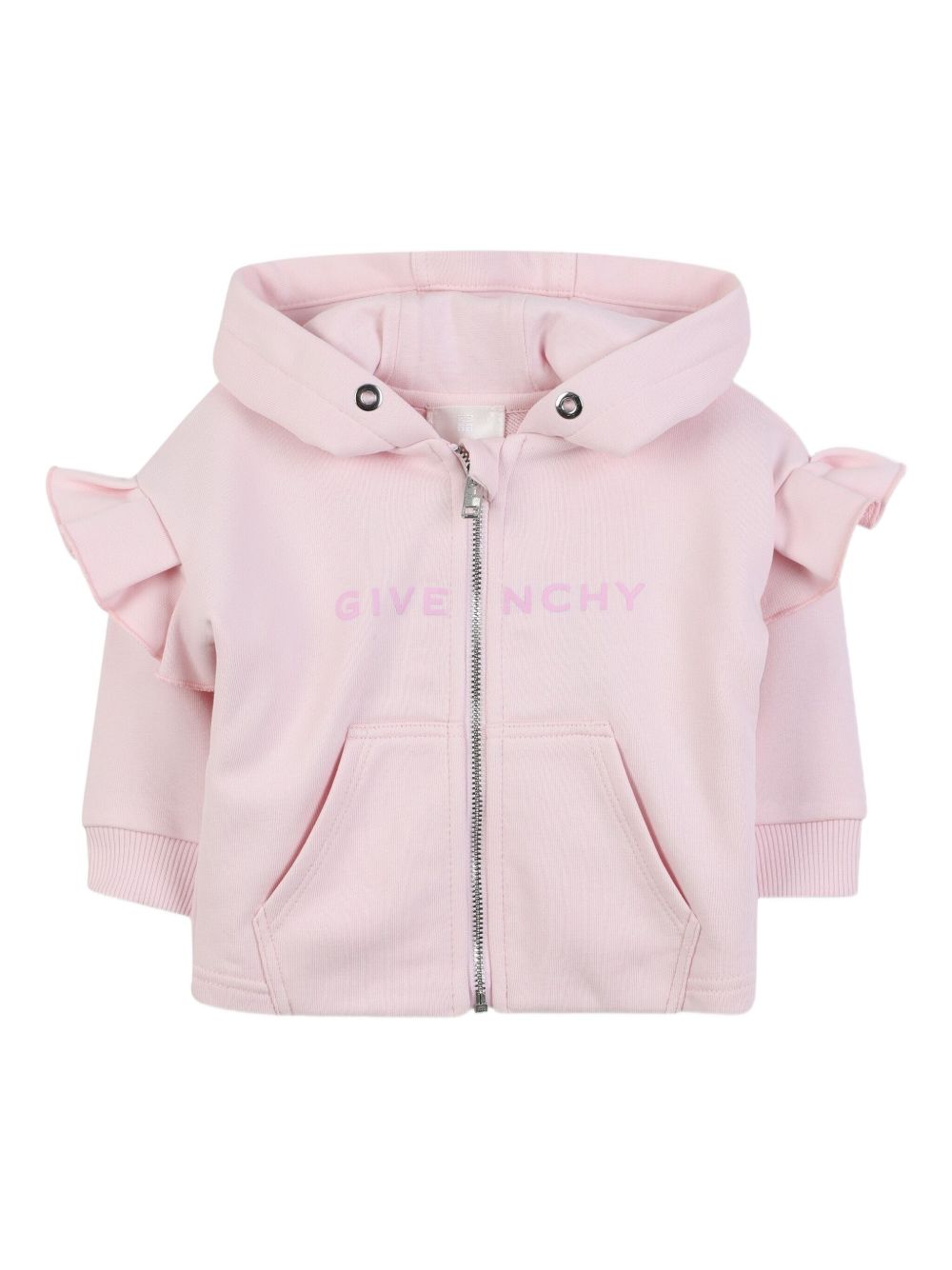 GIVENCHY KIDS Ruched Mini Zip-Up Hoodie for Girls