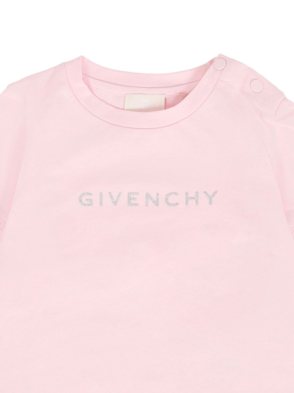 GIVENCHY KIDS Girls' Mini Logo Ruffled Sleeve T-Shirt